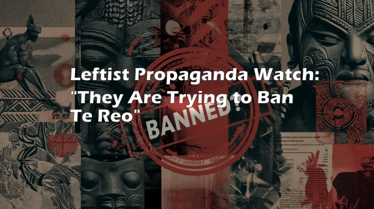 Leftist Propaganda Watch: “They Are Trying to Ban Te Reo”