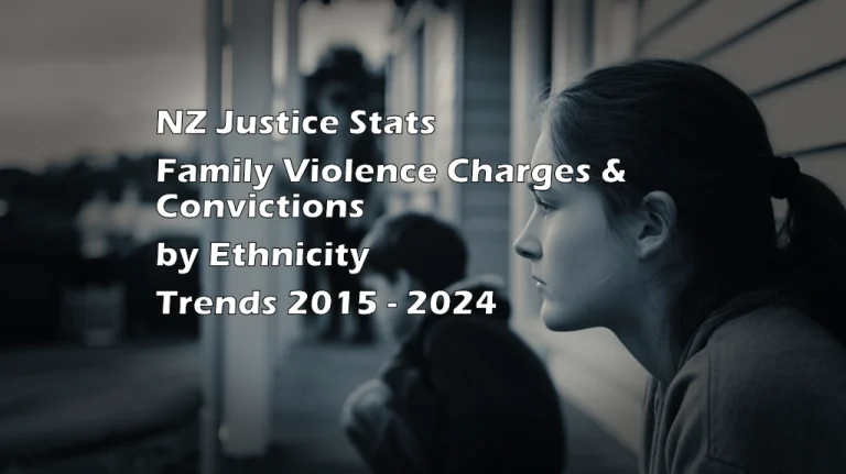 NZ Justice Stats – Family Violence Charge & Conviction Trends by Ethnicity – 2015 – 2024