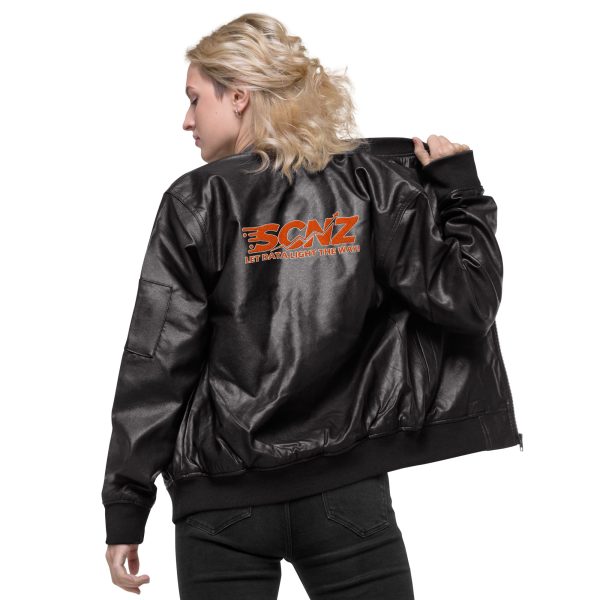 SCNZ Leather Bomber Jacket