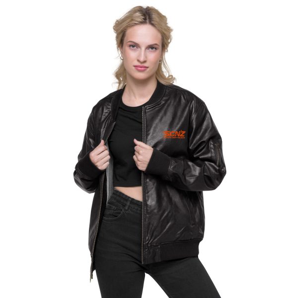 SCNZ Leather Bomber Jacket