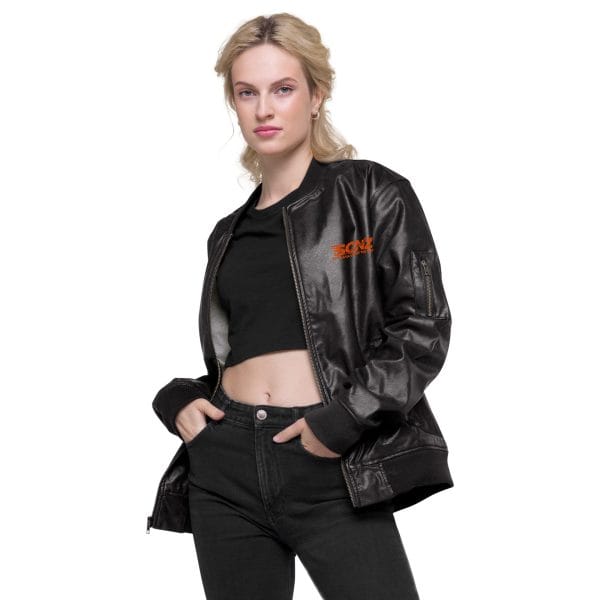 SCNZ Leather Bomber Jacket