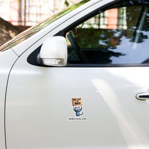 The Cat is Back Stickers