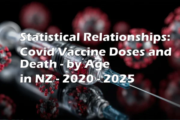 Statistical Relationships – Covid Vaccine Doses and Deaths in NZ from 2020 through early 2025
