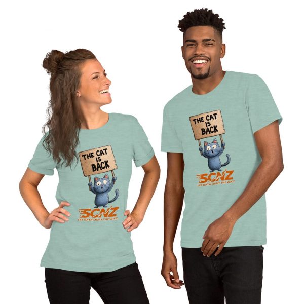 The Cat is Back Unisex t-shirt