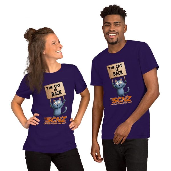 The Cat is Back Unisex t-shirt